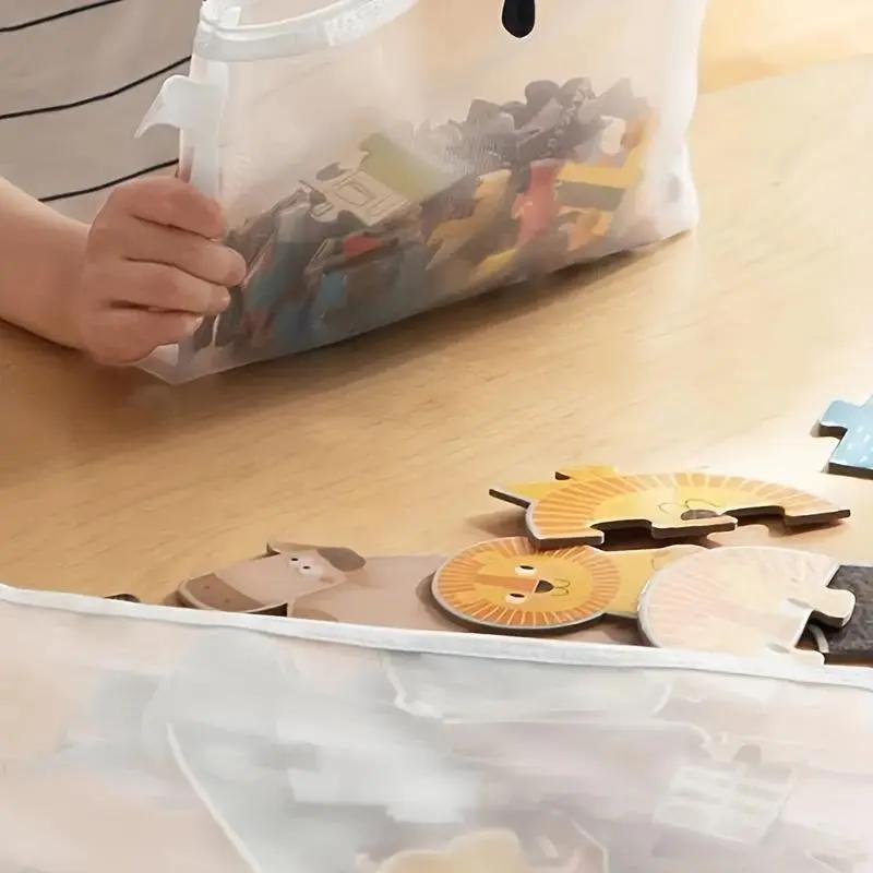 Clear File Storage Bag, 1 Set Waterproof Zipper File Bag, Durable File Organizer, Files Organizer, Home Organizer for School, Office & Travel