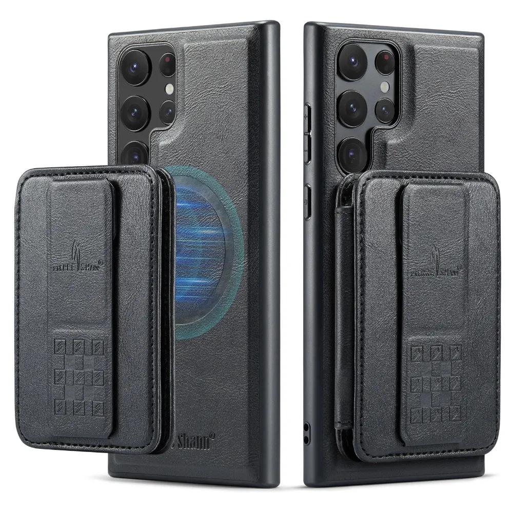 2 In 1 Detachable RFID Blocking Card Slot Wallet Case For Samsung Galaxy S24 Ultra S23 FE S22 Plus+ Shockproof PU Leather Cover