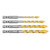 A95I- Tile Drilling Tool Set 1Set Four Blade Eccentric Drill For Concrete Super Hard Material Dry Head