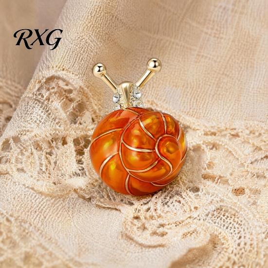 Retro Jewelry Gift Enamel Snail Brooch, Vintage Insect Pin for Women Suit Coat, Gentle Simple Brooch Multicolor Lapel Cloak Dress,