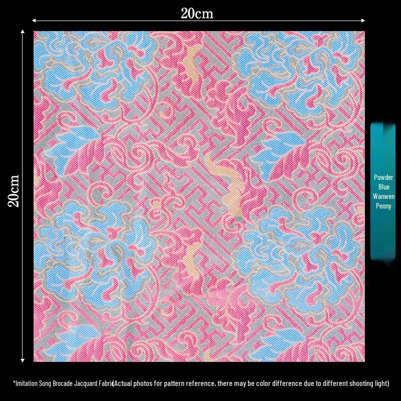 Retalhos de Tecido Brocado Jacquard Estilo Chinês para Sachê DIY e Artesanato