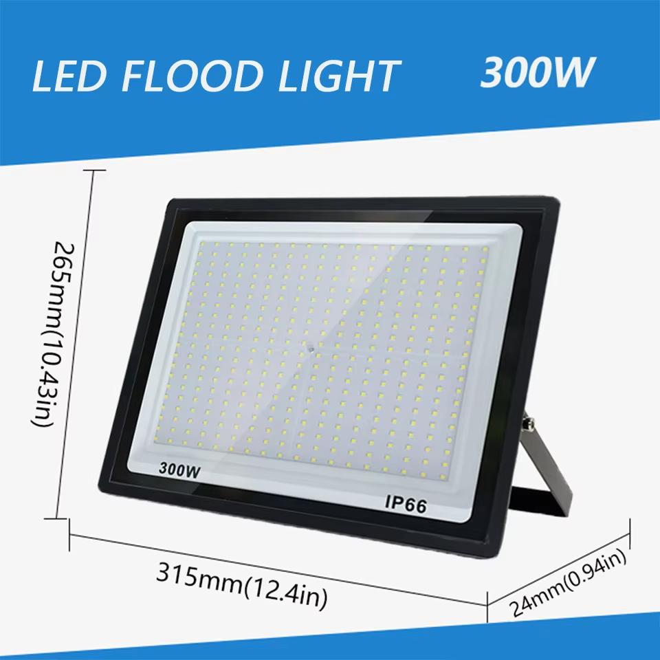 LED Floodlight Outdoor Waterproof AC220/110V 10-300W Courtyard Lamp Super Bright Spotlight Lighting Lamp Outdoor Searchlight