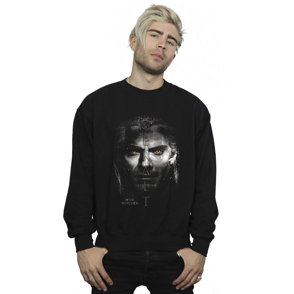 Netflix Mens The Witcher Geralt Stare Sweatshirt