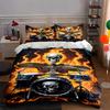 Skeleton Flaming Drums. Bedding Duvet Cover Sets Duvet Covers Pillowcases Gifts (1 * Duvet Cover 2 * Pillowcases, Without Duvet Insert)