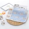 6 Layer Pure Cotton Gauze Baby Burp Cloth Cartoon Jacquard Square Towel For Infant Kids Face And Hand Washing