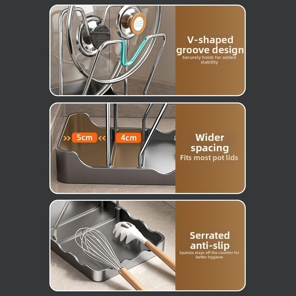 Multifunctional Kitchen Spatula Holder Spoon Rest Utensil Placement Rack  Kitchen Accessories