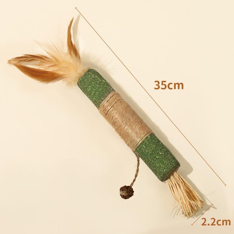 

Natural Catnip & Silvervine Dental Chew Sticks, Large/XL Durable Teething Toys for Indoor Cats to Relieve Boredom and Clean Teeth