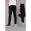Men's Slim Fit Lycra Nails Jeans Trousers Smoked