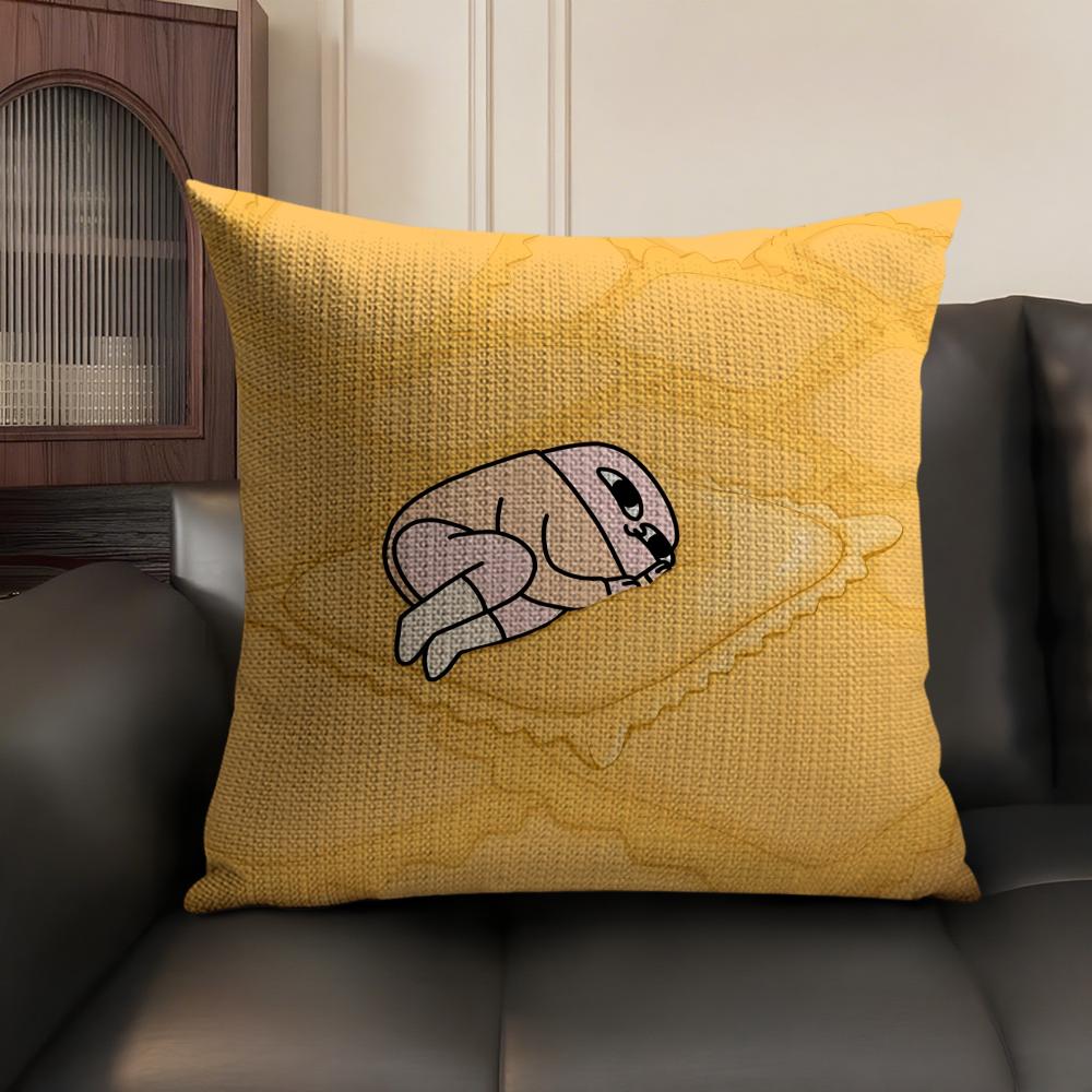 FUNNY Cartoon KKETNIPZ Cushion Cover Natural Linen Organic Fabric DoubleSided Printing Sofa Home Decor Gift Pillow Case