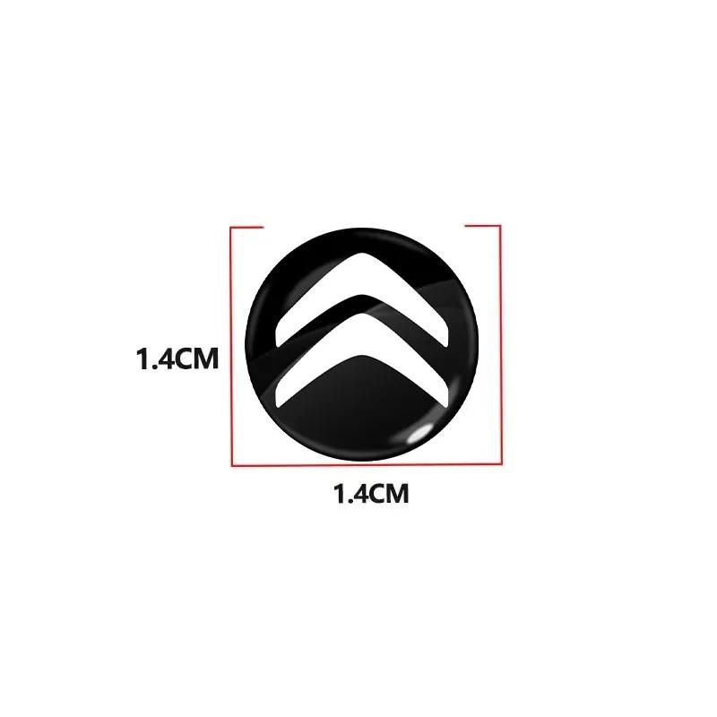 14mm Auto Schlüssel Emblem Aufkleber Auto Steuer Schlüssel Logo Zubehör für Citroen C1 C2 C3 C4 C5 C6 C8 C4L DS3 DS5 Auto Aufkleber akr256