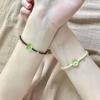 Lucky Four-Leaf Clover Woven Bracelet - Simple, Versatile Gift for Couples & Best Friends