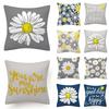 45*45Cm Flower Letter Print Cushion Cover Ployster Throw Pillows Sofa Home Decor Pillower Cover Decorative Pillowcase