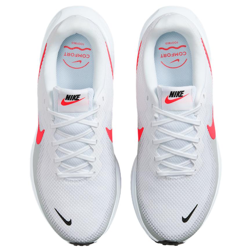 Nike REVOLUTION 8 Odporne na ścieranie Oddychające Niskie Codzienne Buty do biegania Unisex Białe Czerwone HQ1996-100
