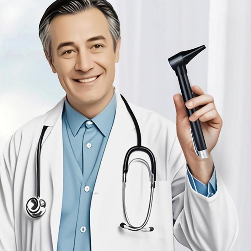 Mini Diagnostic Otoscope Kit 5 Pcs Speculas Magnifying Lens Led Light Flashlight Diagnostic Instrument Nurse Student Doctors