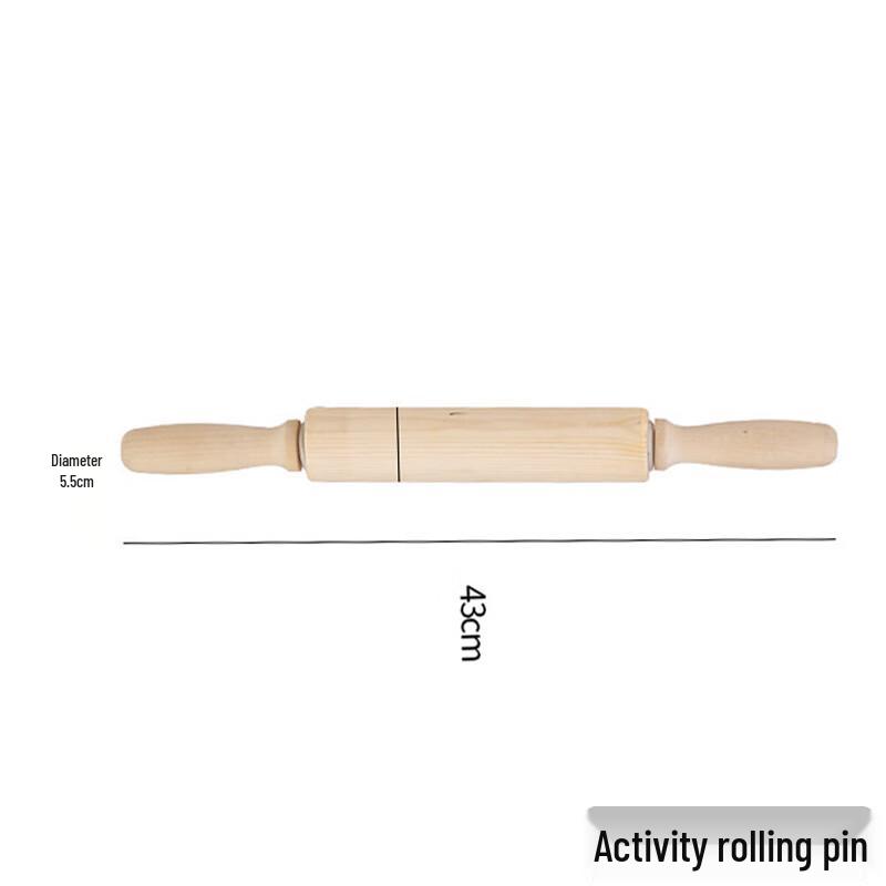 

Zhongji Solid Wood Rolling Pin 43x5.5 cm