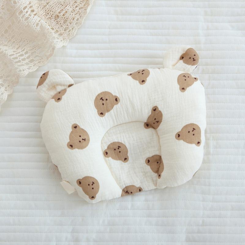 Soft & Breathable Baby Pillow Multi-pattern Pillow Essential Support for Delicate Necks & Heads Used for All Seasons-