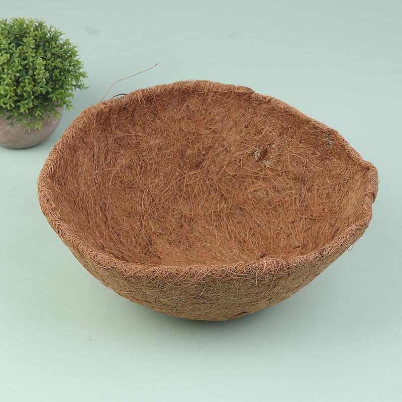 8/10 İnç Asılı Sepet Astarı Açık Hava Yuvarlak Hindistan Cevizi Astarları Saksılar İçin Doğal Hindistan Cevizi Sepet Yedek Astarı