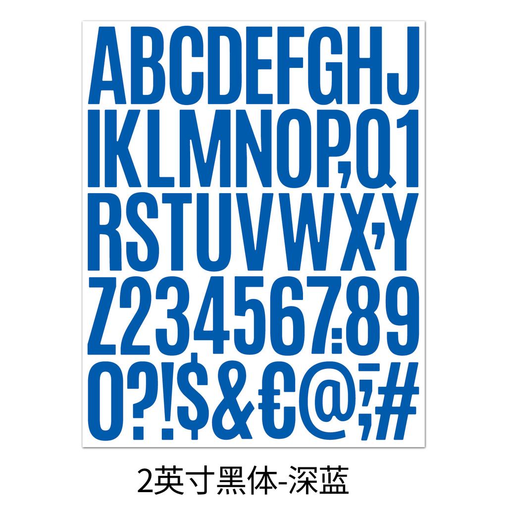 2-inch Letter Sticker Multi-color Packaging Can Be Combined with Any Combination. Laptop Hand Account Decorative Alphanumeric Sticker