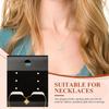 100 Pieces Black Velvet Plastic Display Card Earrings Card Holder for Earrings, Studs Jewelry Accessory Display