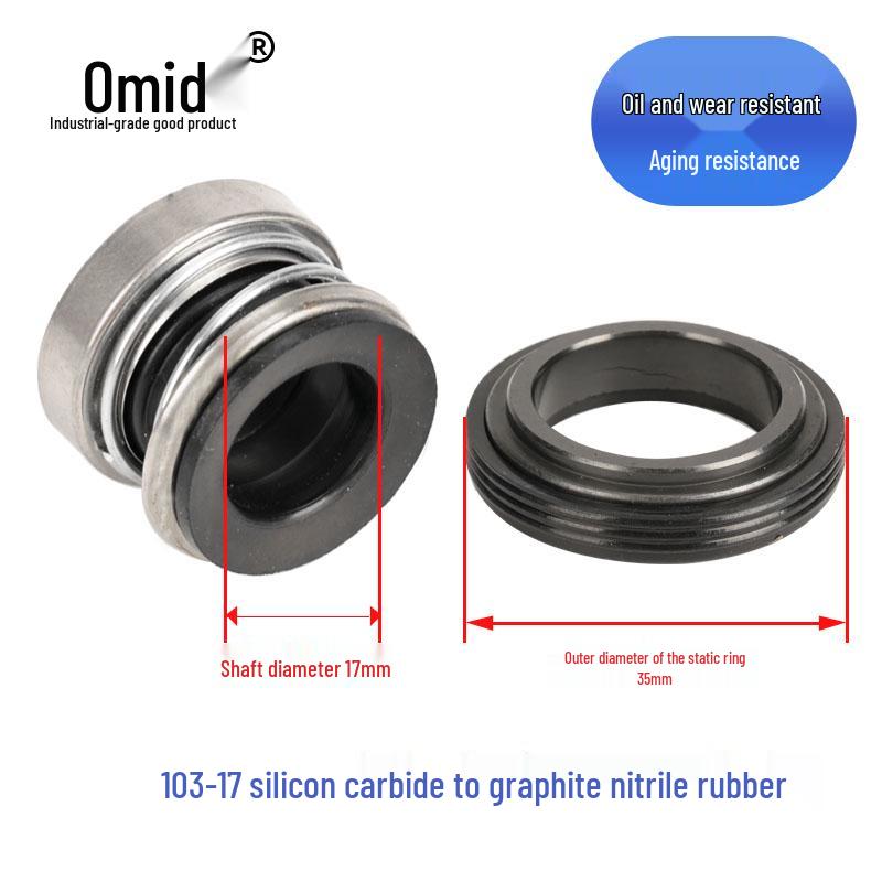 Sello Mecánico de Bomba de Agua, Eje de Grafito Cerámico, Tamaño 103/104-12-25-4