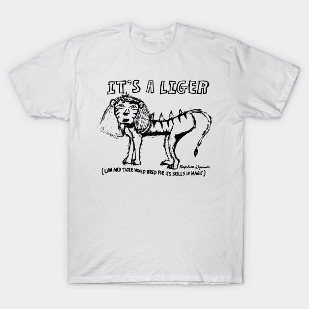 

Men Black Print T-shirt It_S-A-Liger-Napoleon-Dynamite No-Cut Transfer Paper Print Cotton Tshirt 2XL белый