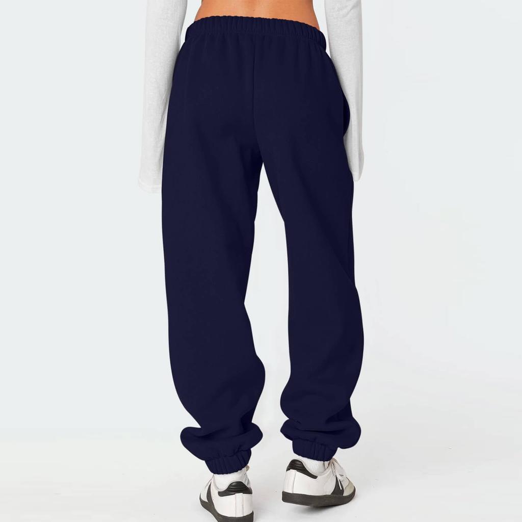 Women's  Sweatpants Winter High Waisted Sweat Pants Interior Drawstring Baggy Jogger Pants
