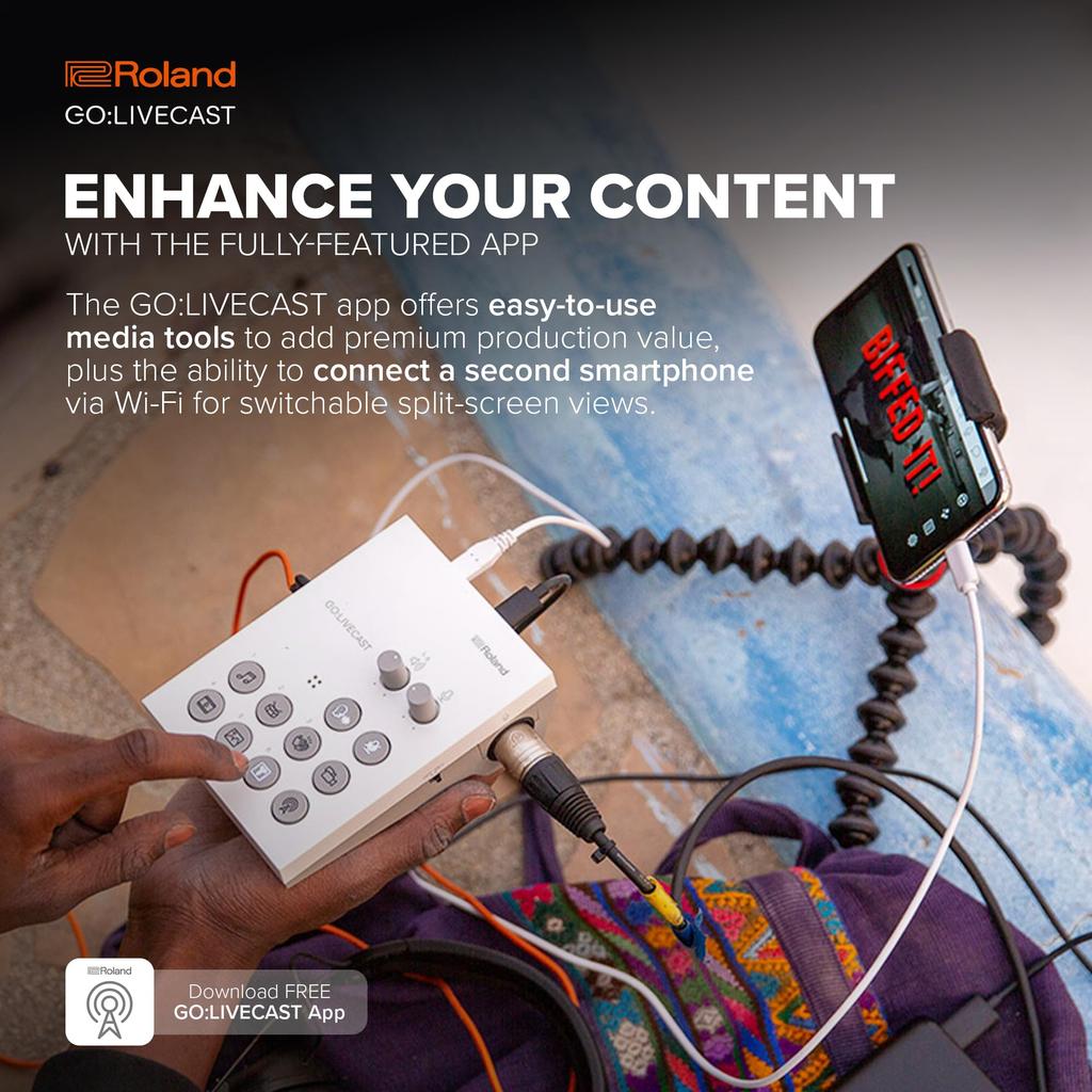 Roland GO:LIVECAST Smartphone Live Streaming Studio