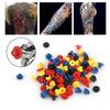 100pcs Colorful Rubber Grommet Nipples Tattoo Machine Needles Supplies