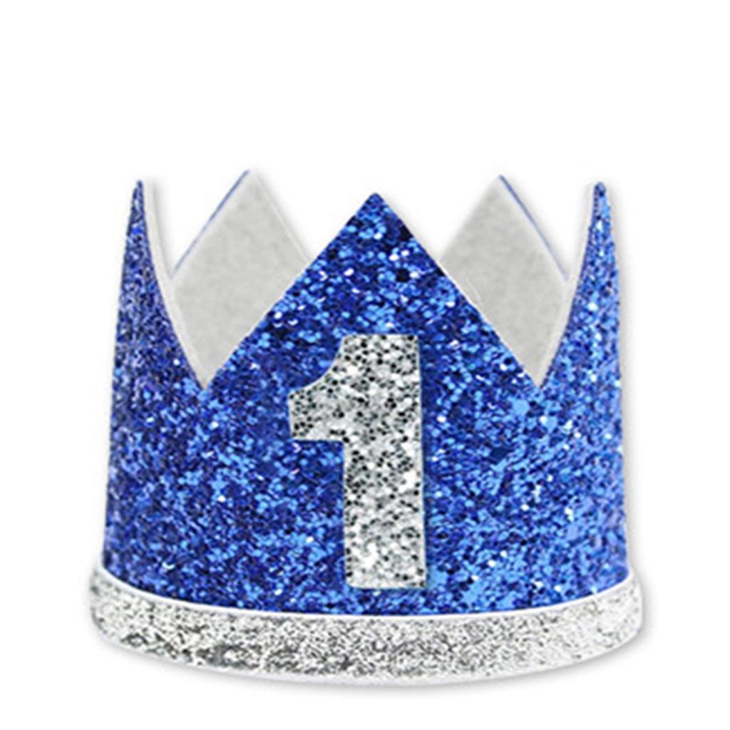 Baby 1st Birthday Hat, Birthday Party Decorations, Kids Party Props Shooting, Party Supplies Baby Birthday Crown Party Hat