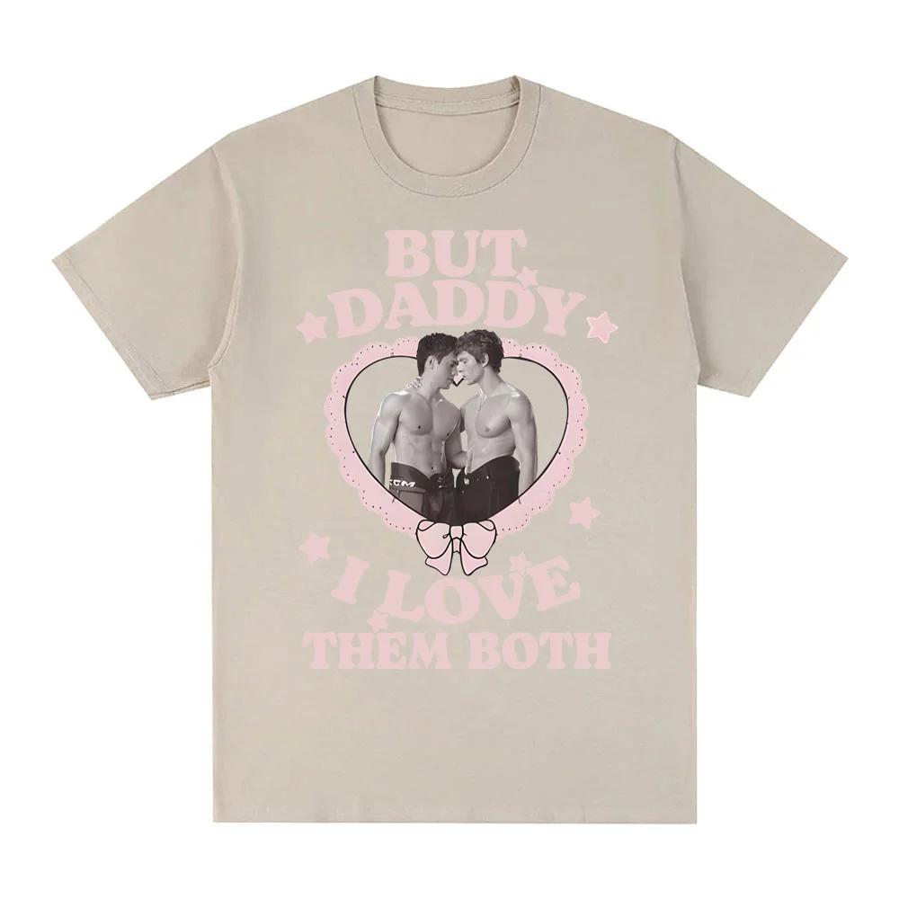 Heated Rivalry Hockey But Daddy I Love Them Both Shirt 2026 NEW Cotton Comfortable TEE Casual High Quality Round Neck Soft Tees