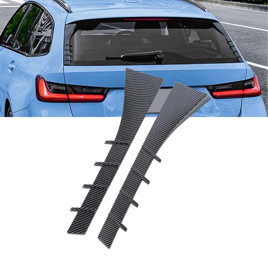 Pair of Rear Window Side Spoiler Decorative Tail Window Side Wing Cover Trim for 3 Series  1 Wagon 2019-2024
