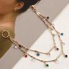 Nose  S Hoop Chain Tassel Ethnic   Double Layers Nose  S Ear S Hoop Chain for Women Girls