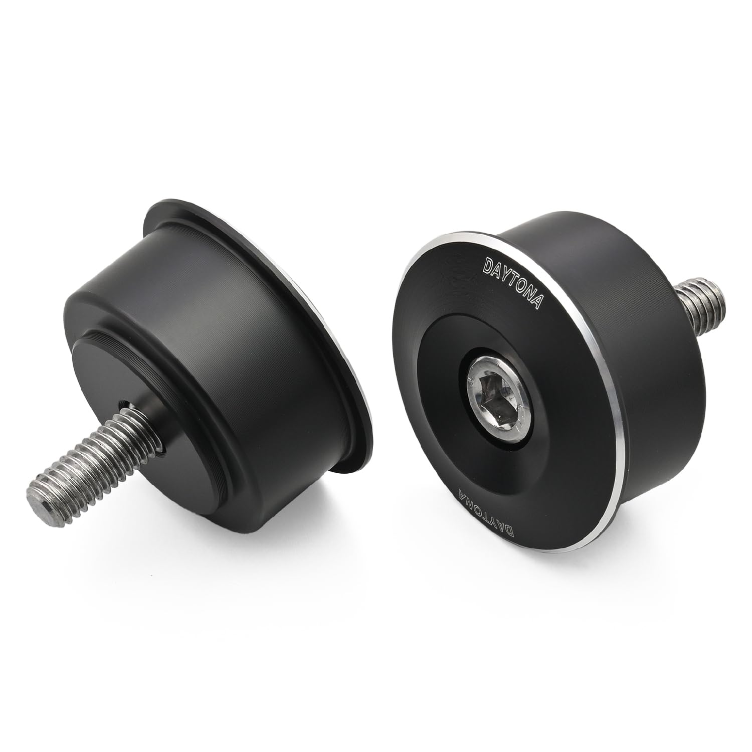 

Daytona Bar End Mirror Adapters for Suzuki M6 Left and Right High Visibility Mirrors with Contrast 48335 Motorcycles, Set, Cut,