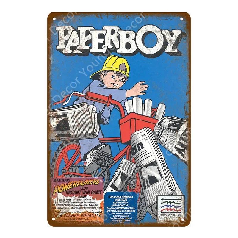 Anime Video Game Role Tin Sign Playroom Bedroom Wall Painting Plate Shabby Metal Signs Decor Vintage Art Decorative Wall Plaques