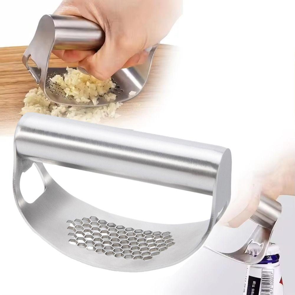 Manual Garlic Crusher 304 Stainless Steel Garlic Chopper Professional Garlic Mincer Smash Garlic