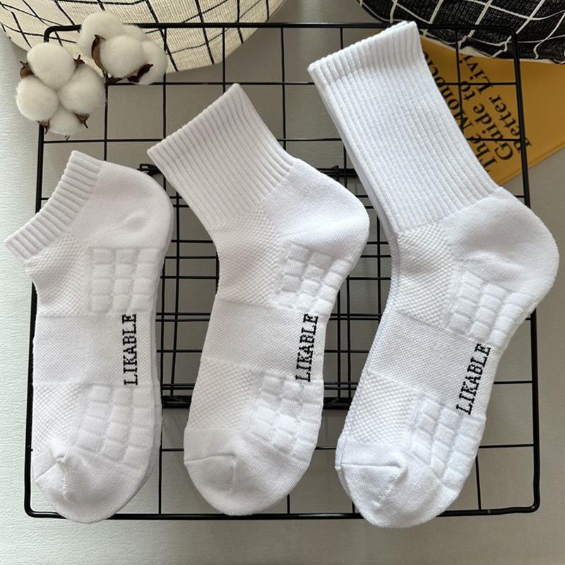 Men's Running Socks High-quality Sports Socks Wicking Sweat Breathable Riding Football Mid-tube Socks Men's Stocking Calcetines