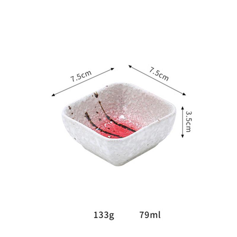 

Посуда для солений Миска для приправ Тарелка для гриля Пикантное блюдо Поднос для соевого соуса Поднос для закусок Маленькая японская керамика 3