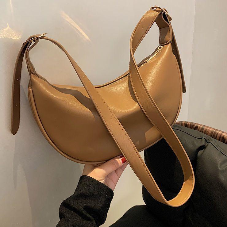 Fashion Bag Women 2025 New Retro High-end Ins Niche Dumpling Bag Versatile Soft Leather Shoulder Messenger Bag