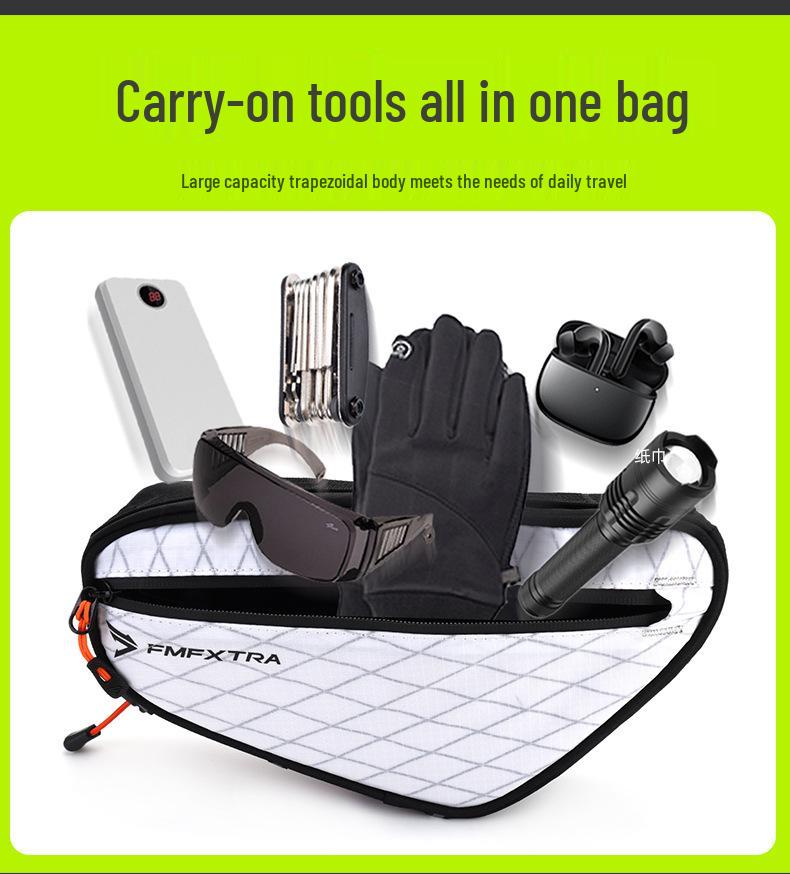 1.7L Nylon Bike Triangle Top Tube Bag for Mountain & Road Cycling