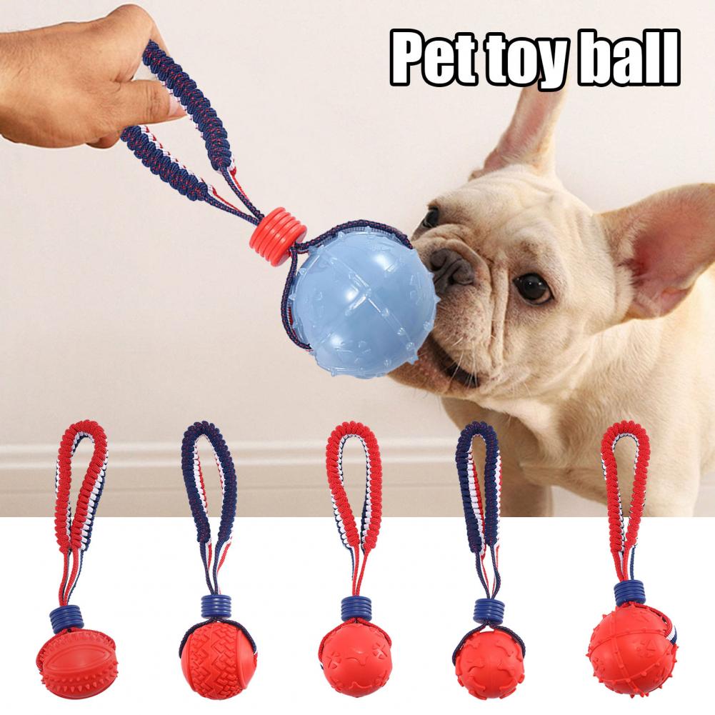 Dog Toy Ball Rubber Chew Toy for Dogs Durable Dog Chew Ball Toy for Chewers Fetch Ball for Medium Small Dogs Embossed Texture