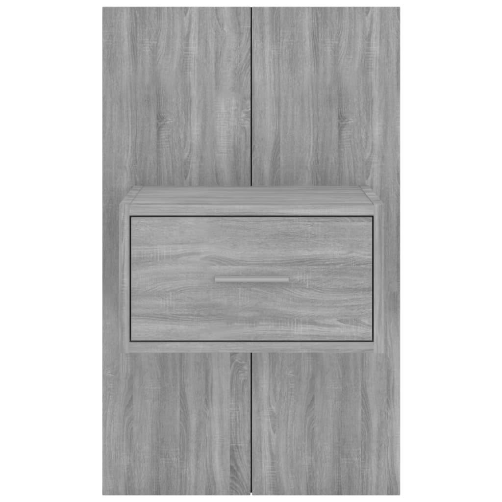 Wall Mounted Nightstands 2 pcs Grey Sonoma