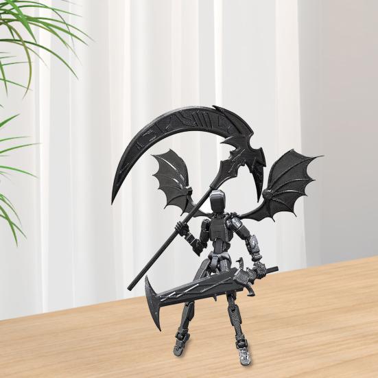 3D Printed Robot Action Figure with Accessories Movable Joints Demon