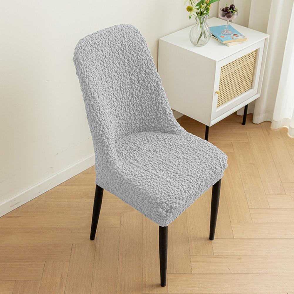 Stretch Chair Cover For Dining Room Jacquard Parson Chair Slipcover Washable Seat Protector Stretch Cover For Home Hotel Banquet