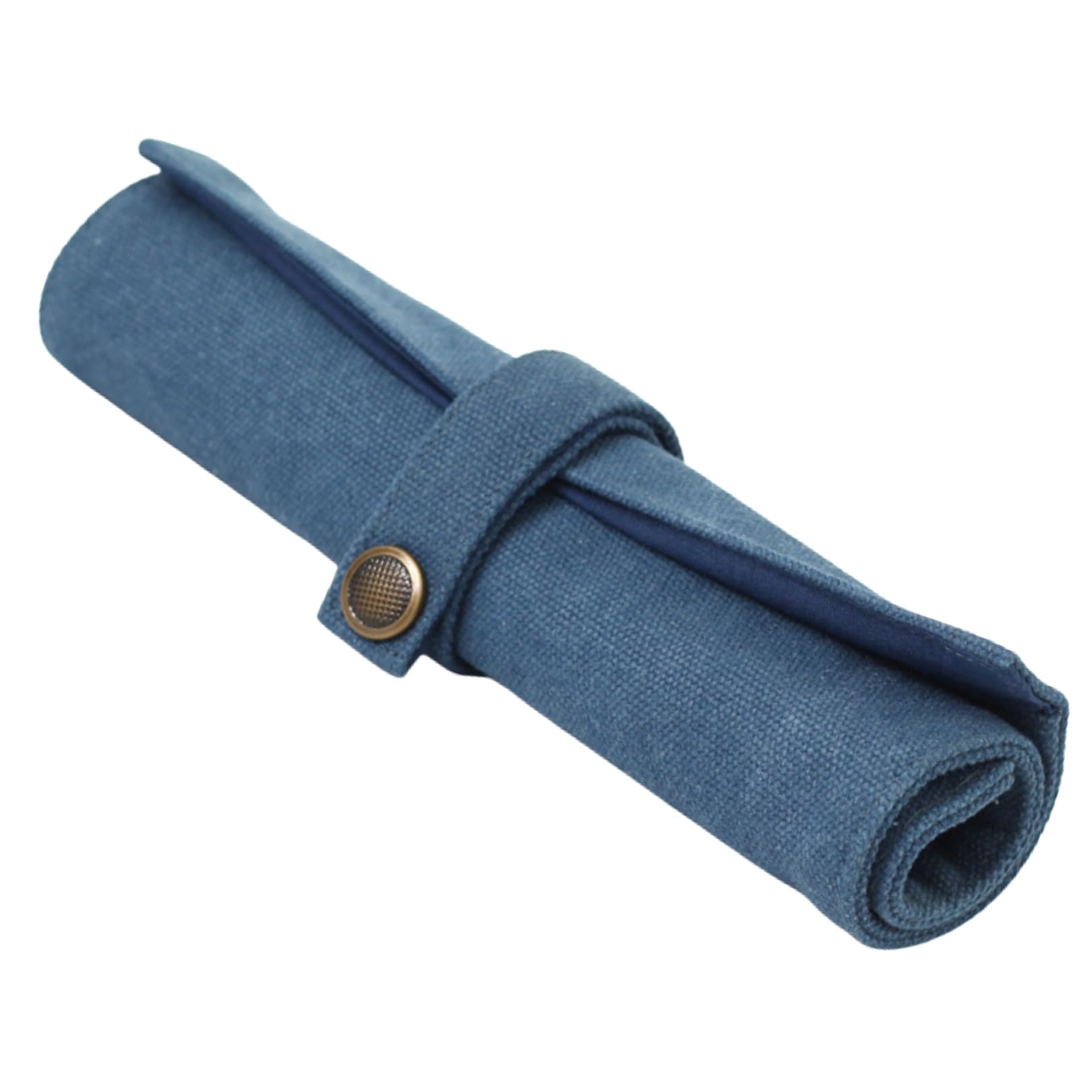 

EBISSY Canvas Roll Pencil Large Holds Fountain and Art Suitable for and and Convenient Storage Case, Capacity, Pens, Pencils, Pens, Supplies, синий