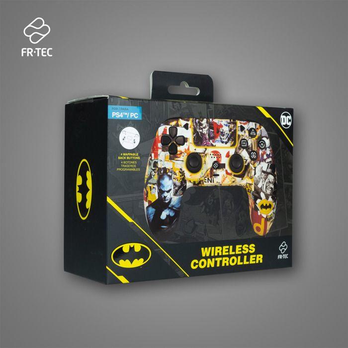 Game Controller - FRTEC - BATMAN - Bluetooth - RGB LED Light - Compatible PC and PS4