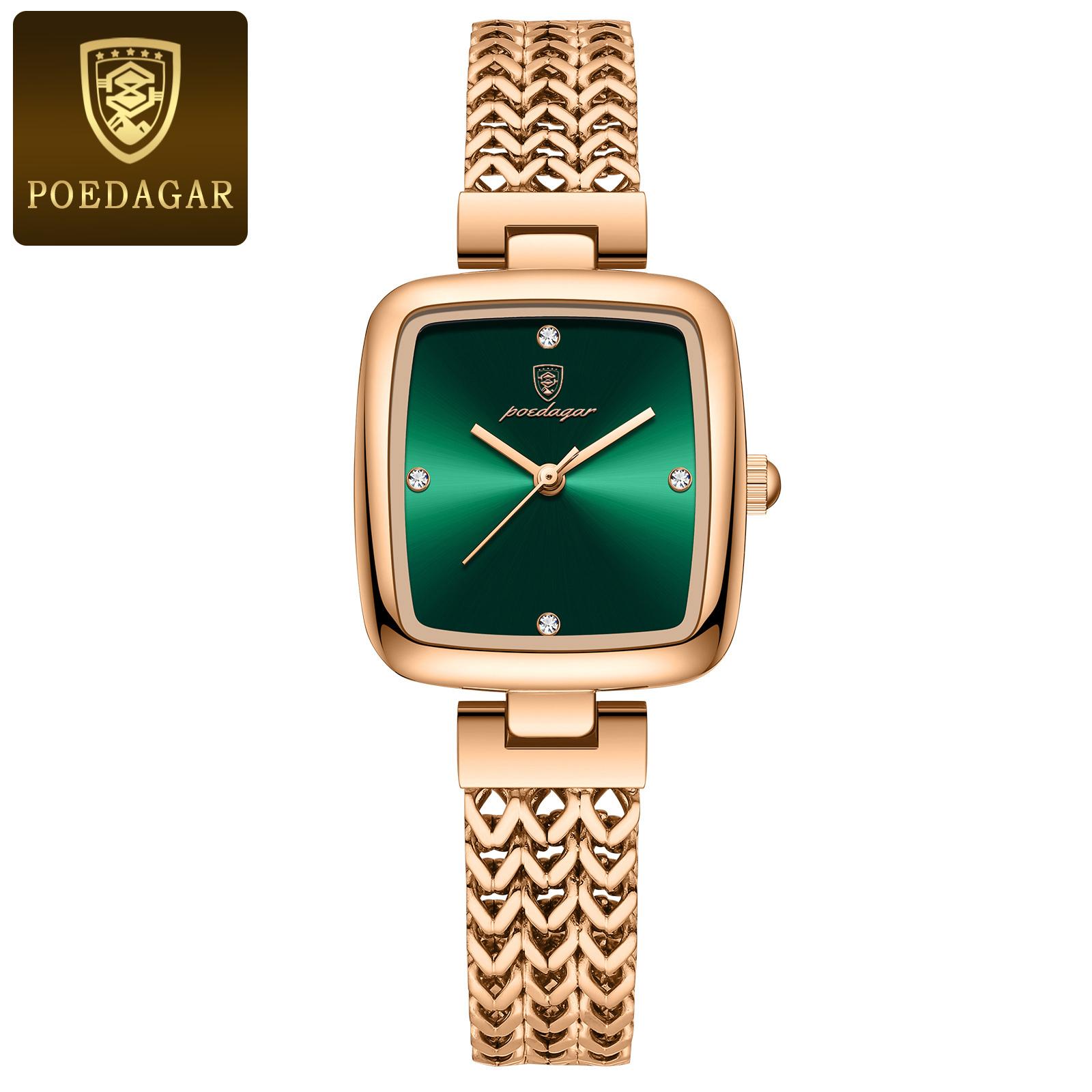768 Luxury Rose Gold Ladies Quartz Watches Waterproof Luminous Female Stainless Steel Watch for Women 768