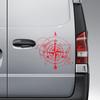 Car Compass World Map Wall Sticker For Camper Van Motorhome Decoration Caravan RV Camping Decor Decal Auto Tuning Accessories