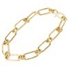 Marie-Helene de Taillac K18 engraved eight hook link chain Bracelet Yellow GoldUsed