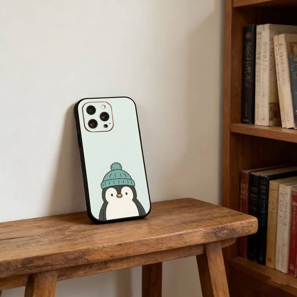 Penguin Kawaii Cute Cartoon Phone Case For iPhone17,16,15,14,13,12,11 Plus,Pro Magnetic with Magsafe Wireless Charging