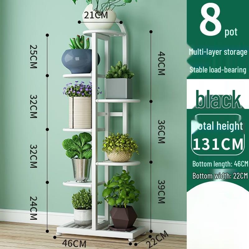 Elegant Wrought Iron Floor Flower Pot Stand